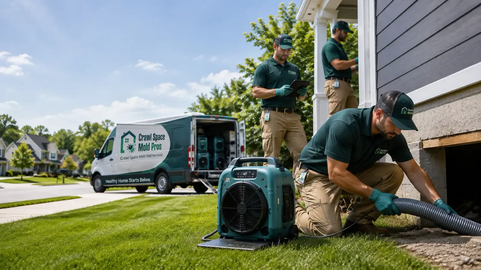 Crawl Space Mold Removal in Diamondville, WY
